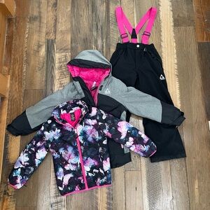 Gerry 3pc winter Snow SET coat jacket bibs girl 7-8